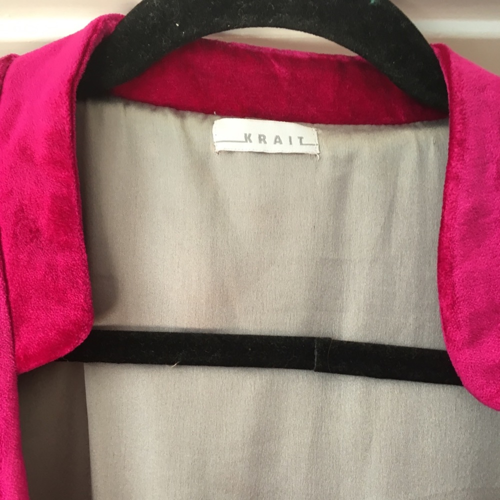 Krait Velvet Robe Coat - image 3